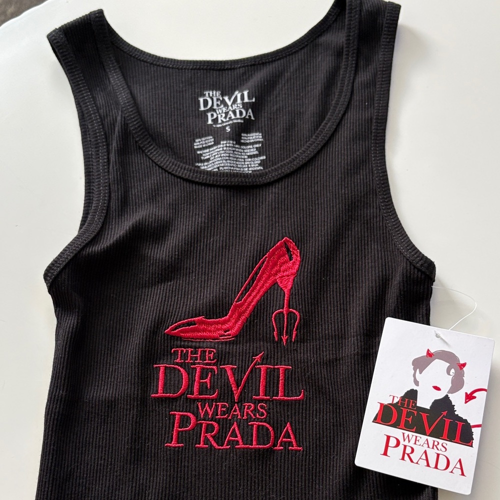 'The Devil Wears Prada' Black Tank Top